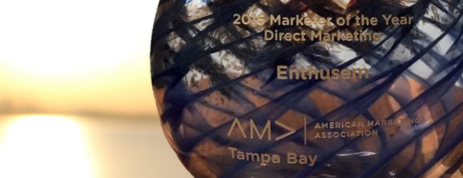 Enthusem Wins AMA Marketer of the Year Award for Direct Marketing