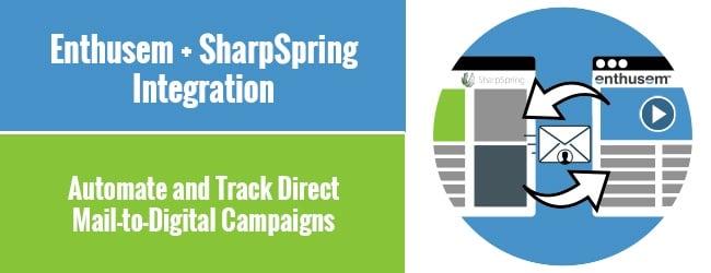 SharpSpring and Enthusem Integration Help Marketers Automate and Track Direct Mail-to-Digital Campaigns